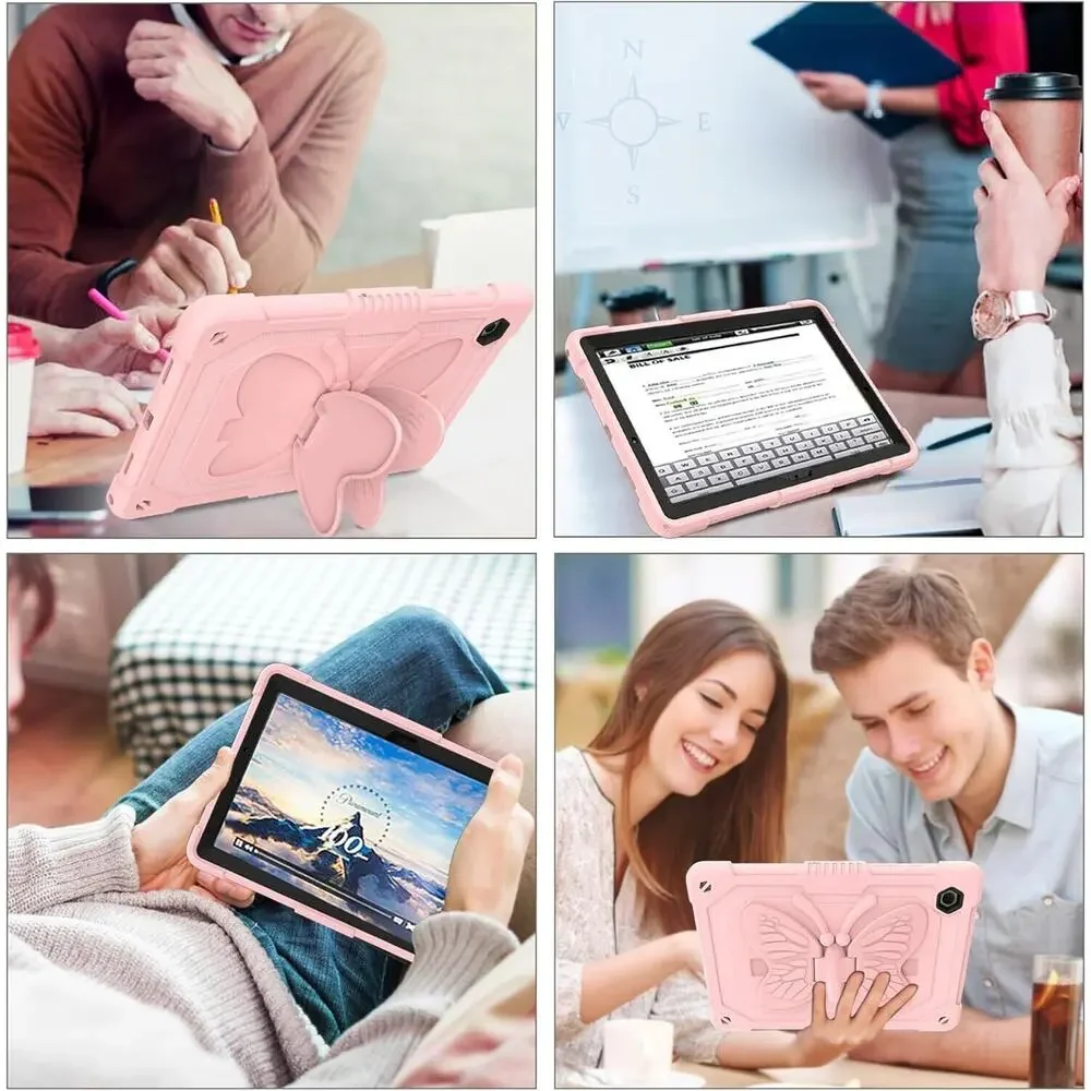 Pink Butterfly iPad Case w/ Strap & Kickstand iPad Air 3 10.5, 2019 2020 2021